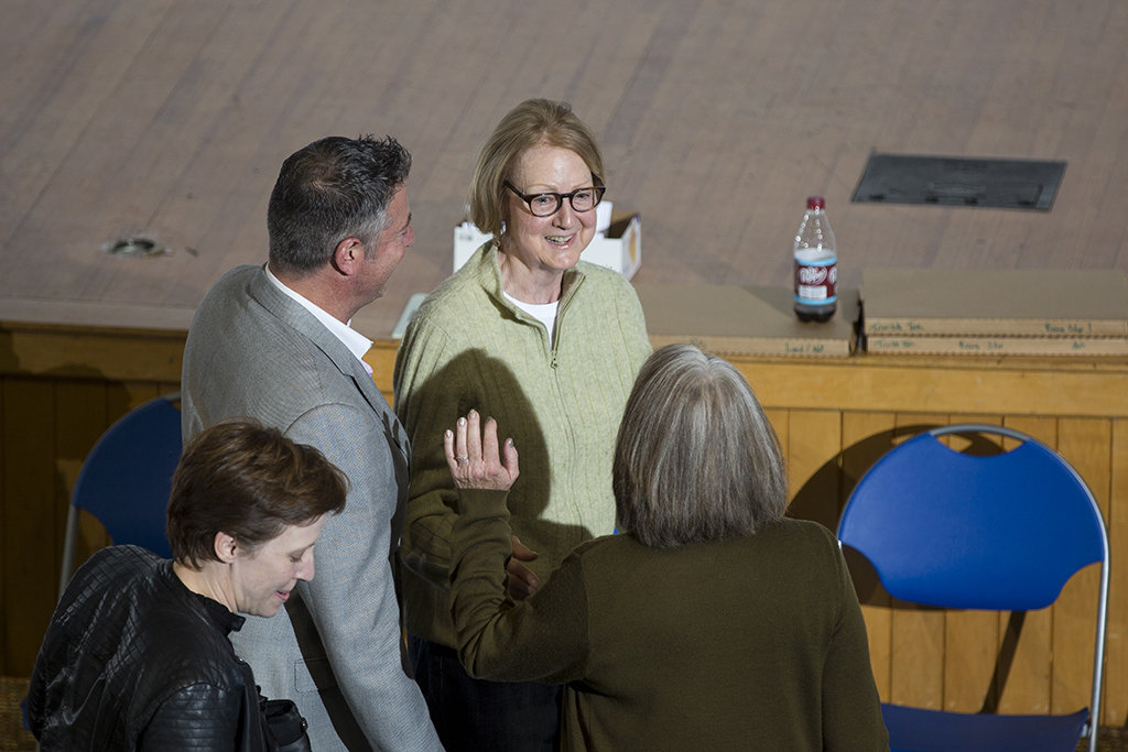 Sherri Taylor gets congratulated by her friends at the ATPI awards ceremony. Photo by Mitchell Franz.