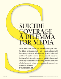 Coverage of suicide